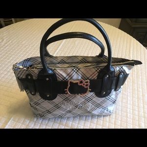 Hello Kitty vinyl plaid purse